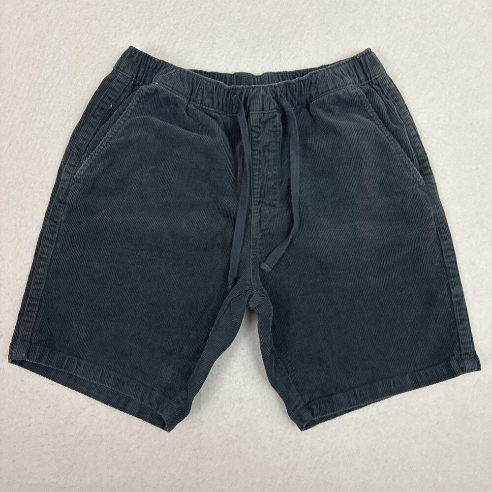 Katin Corduroy Shorts Mens Small Blue 8”Drawstring Stretch Casual Beach Surf
